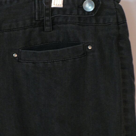 New Directions Gray Trousers Pants Plus Size 16 Cropped Capti Pant FLAW - Picture 3 of 7